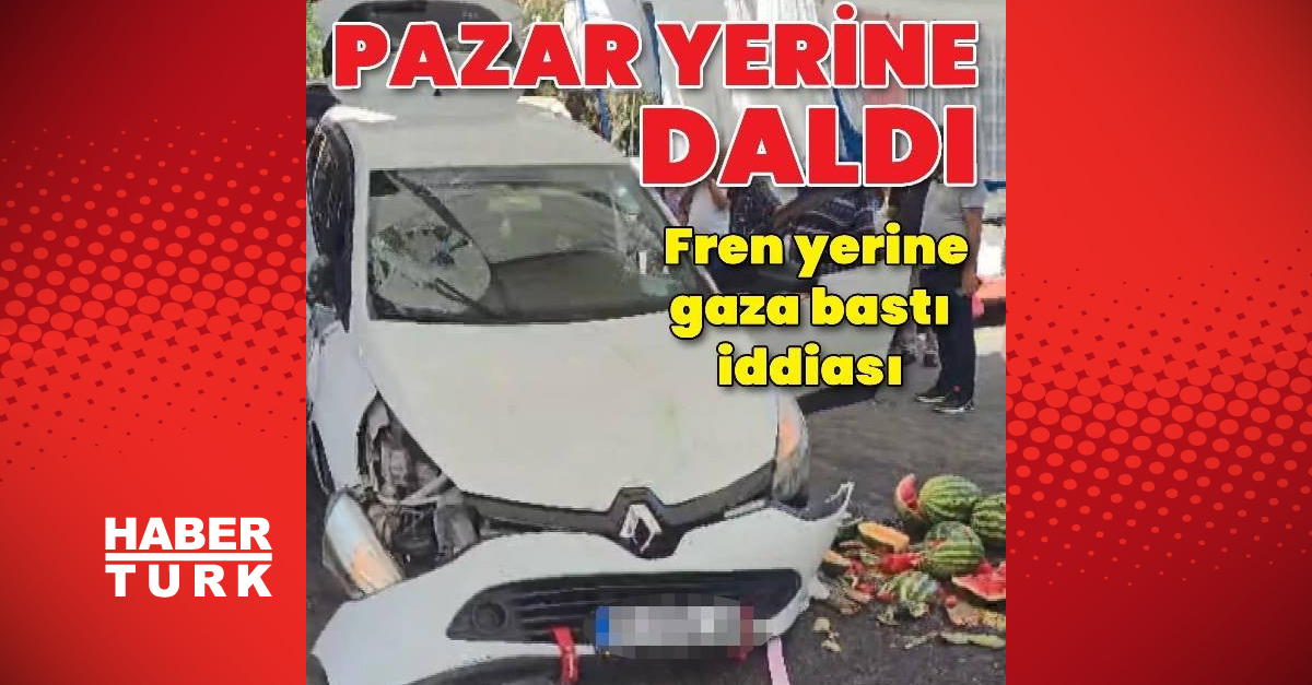 Beykoz’da otomobil pazara daldı; 2 yaralı