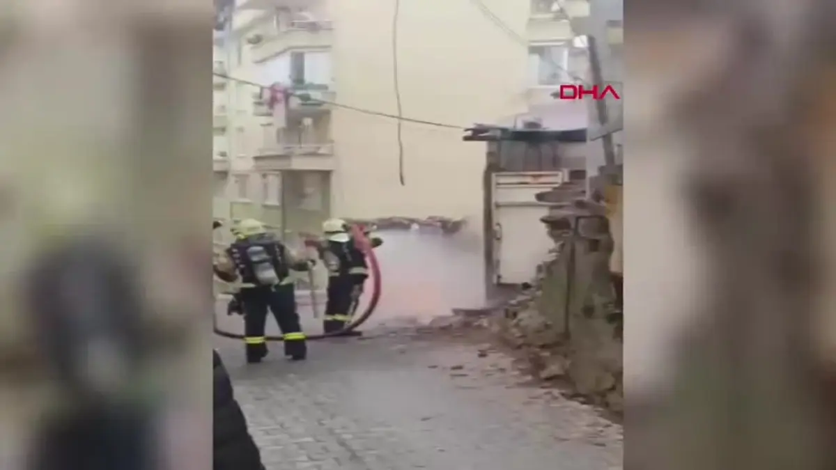 İzmit’te Doğal Gaz Yangını