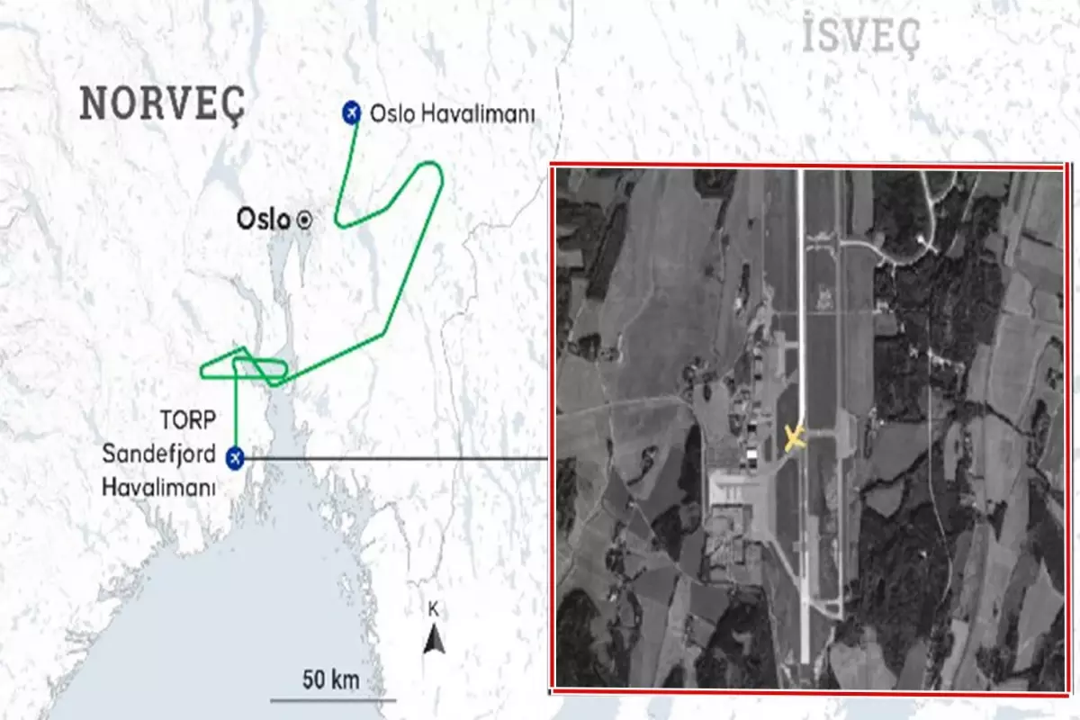 Norveç’ten Hollanda’ya giden yolcu uçağı, acil iniş sırasında pistten çıktı