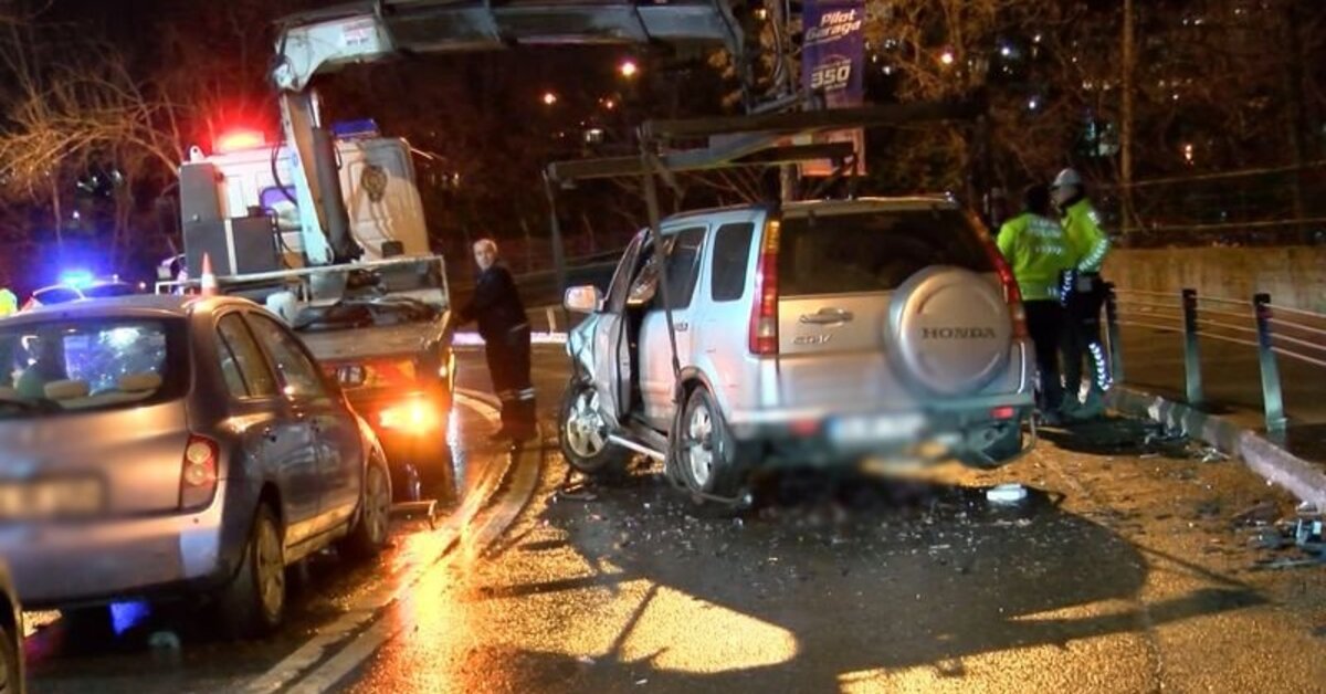 Sarıyer’de otomobil ile cip çarpıştı: 2 yaralı
