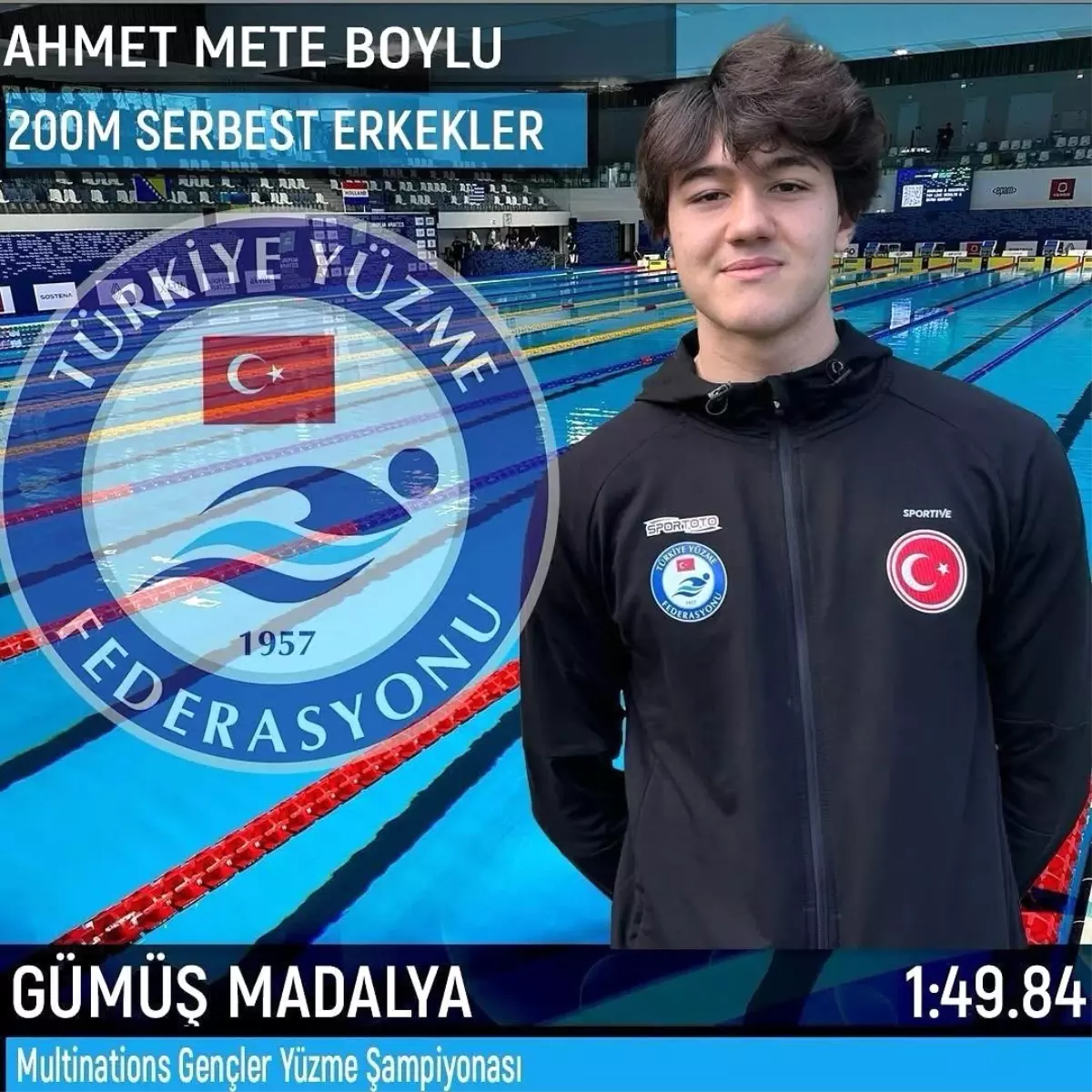 Denizli’nin Yüzücüsü Şampiyonada Rekor Kırdı