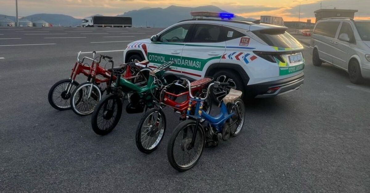 Otoyolda yarışan motosikletlilere para cezası